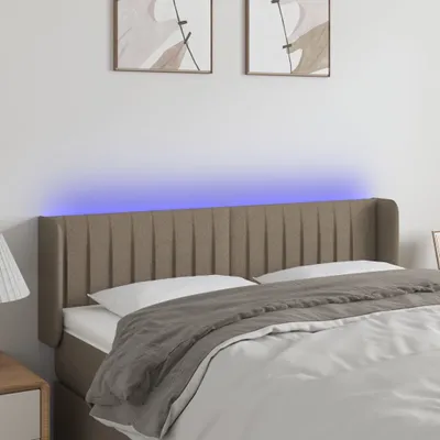 Produktbild von Design Möbel LED Kopfteil Taupe 147x16x78/88 cm Stoff - 2024 Neu