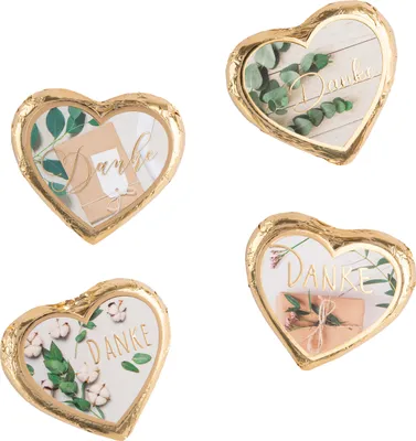 Produktbild von Günthart 40 Pralinenherzen groß  "Danke"