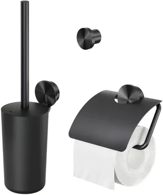 Produktbild von Geesa Opal Accessoires Set Brushed Metal Black