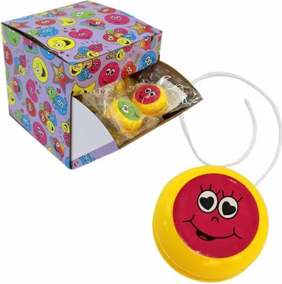Produktbild von 36 Stück Mini Smiley Yo-Yos - ca. 4 cm