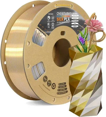 Obrázok produktu pre Dvojfarebný hodvínny PLA filament, 1,75 mm - 1 kg cievka - Lesklý a hladký 3D tlačový materiál
