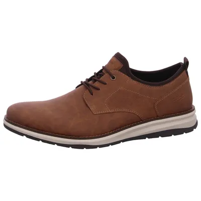 Produktbild von Rieker Herren Schnürschuh Gummizug Halbschuh Ziernaht 14702, Größe:44 EU, Farbe:Braun