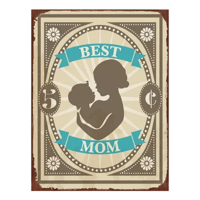 Produktbild von Clayre & Eef Textschild 25x33 cm Grün Eisen