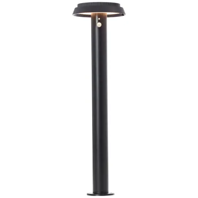 Produktbild von BRILLIANT schwarze Solar Außenstehleuchte ALVERO | mit Bewegungsmelder | 4W 500lm 3000K |  Höhe 50 cm | Metall/Kunststoff