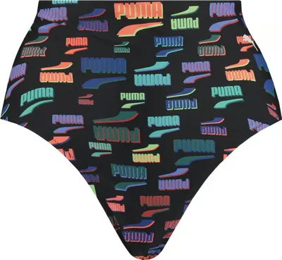 Produktbild von PUMA SWIM WOMEN PRINTED HIGH WAIST black combo S