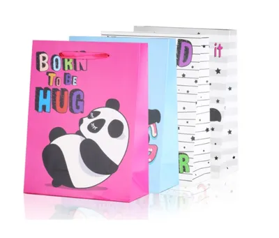 Produktbild von Geschenktüte Panda 24cm x 18cm