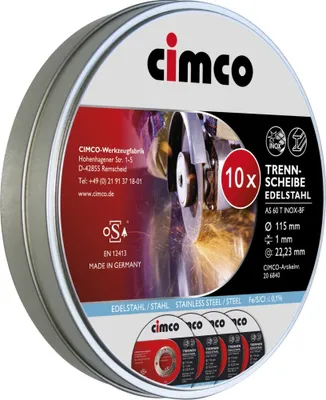 Immagine prodotto di Utensili Cimco Dischi da taglio ACCIAIO INOX 206840 (PU10)