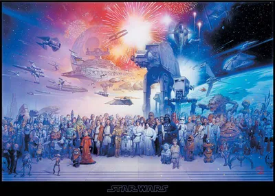 Produktbild von Star Wars XXL Poster Cast  140 x 100 cm