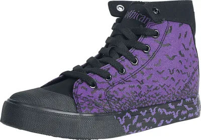 Produktbild von Gothicana by EMP Damen lila-schwarze Sneaker mit Print EU42