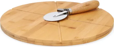 Produktbild von HOMLA BAMBOU Pizzabrett mit Messer 32 cm