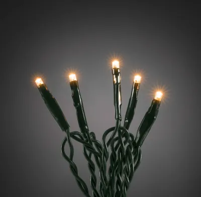 Produktbild von Konstsmide Micro LED Lichterkette, verschweißt, 200 bernsteinfarbene Di