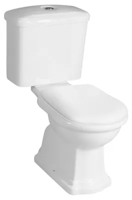 Immagine prodotto di RETRO WC combinato, scarico verticale, bianco-cromo
