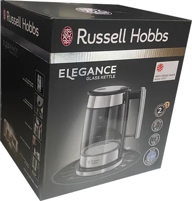 Produktbild von Russell Hobbs Wasserkocher 23830-70 Glas Edelstahl 2200 Watt 1,7 Liter