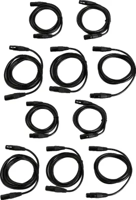 Zdjęcie produktu dla Kabel DMX, wytrzymała konstrukcja, szeroka kompatybilność, czarny, 2 m