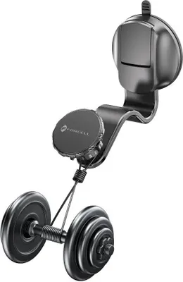 Produktbild von FORCELL F-Grip MagFlex Autohalter passend für Windschutzscheibe/Bord/Gitter magnetisch schwarz