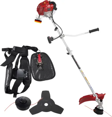 Produktbild von Stahlmann Freischneider Benzin MS520 – Motorsense Benzin mit kraftvollem 2PS Motor, 42cm Schnittbreite, 1,3 Liter 2-Takt – Rasenkantenschneider und Rasentrimmer mit Tragegurt