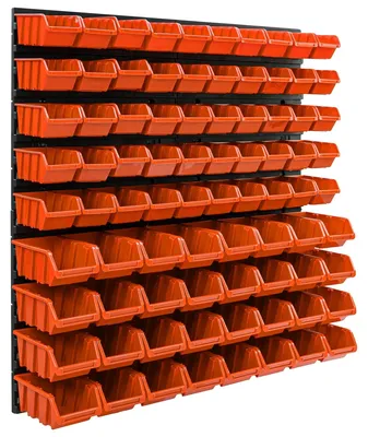 Image de Panneau à outils, 78 x 78 cm, en plastique, fixation murale, équipement mobile, compatible avec divers outils