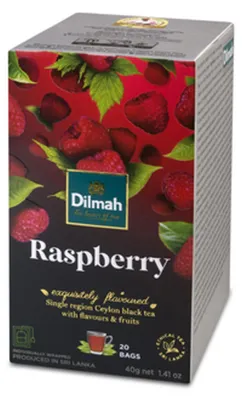 Image de Tisane noire à l'arôme de framboise, 20 sachets