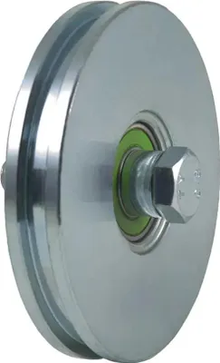 Produktbild von 120mm Quadratrillenrad mit 1 Kugellager