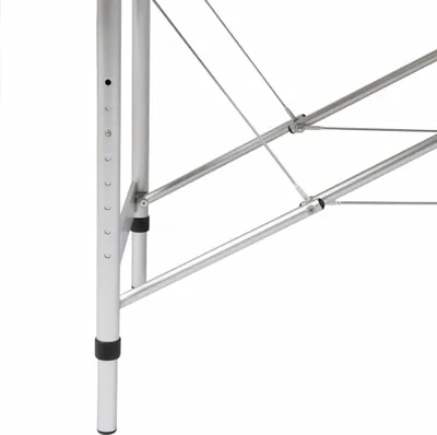 Produktbild von vidaXL Massageliege Klappbar 2-Zonen mit Aluminiumgestell Schwarz