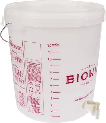 Produktbild von Gärbehälter 15L + Deckel + Zapfhahn, Plastikeimer für die Gärung