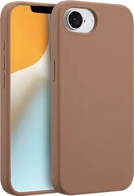 Immagine prodotto di Custodia in silicone liquido Accezz con MagSafe iPhone 16e - Marrone chiaro