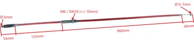 Immagine prodotto di Cavo frizione Tipo 1, lunghezza 1200 mm, filettatura M8