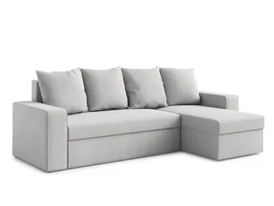 Produktbild von AX LIVING Eck Couch Klein Climpy 242 cm – Komfort & Stauraum in Hellgrau