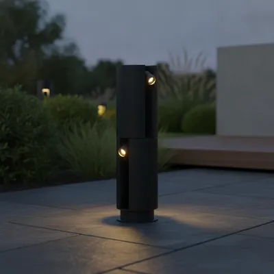 Productafbeelding van Tuinlamp Taglio 5W zwart, AI-gegenereerde afbeelding