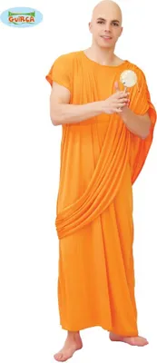 Produktbild von Kostüm tibetischer Mönch, Tunika orange Gr. M/L