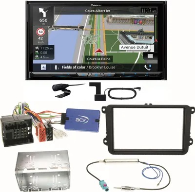 Produktbild von Pioneer AVIC-Z930DAB Bluetooth Digitalradio Einbauset für Beetle Jetta Sharan T5