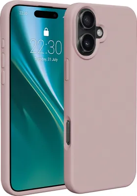 Produktbild von Etteri Silikonhülle für iPhone 16 Plus 6,7 Handyhüllen Hellrosa