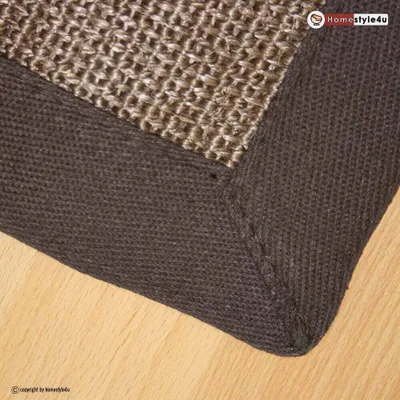 Produktbild von Homestyle4u Sisalteppich Braun 245 cm x 345 cm Teppich Naturfaser mit Bordüre Rutschfest