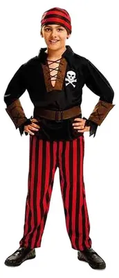 Produktbild von Mom Piratenkostüm Mit Bandana Für Kinder Rot 7-9 Years Kinder Rot 7-9 Years