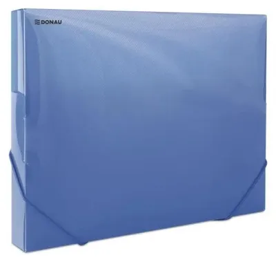 Productafbeelding van A4-map met elastiek, blauw - Donau