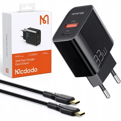 Immagine prodotto di Mcdodo Caricatore Rapido Usb/Usb-C 33W, Cavo Usb-C 60W Ch-0922