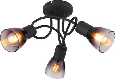 Produktbild von GLOBO 54312-3D SATELLA Deckenleuchte Metall schwarz matt, 3x E14