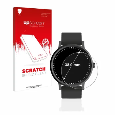 Produktbild von upscreen Schutzfolie für Armbanduhren (Kreisrund, ø: 38 mm) Displayschutz Displayschutzfolie Folie Klar Transparent