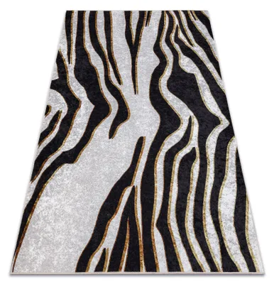 Zdjęcie produktu dla Dywan do prania MIRO 52002.807 Zebra antypoślizgowy - krem / czarny beżowy 120x170 cm