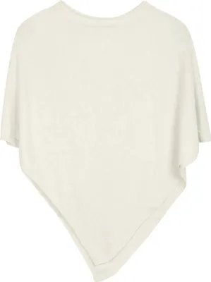 Produktbild von styleBREAKER Damen Feinstrick Poncho in Unifarben, leicht asymmetrischer Schnitt, Ärmellos, Rundhals 08010042