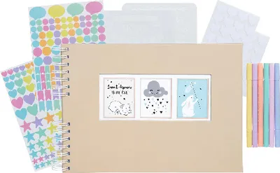 Image de Exacompta Kit Scrapbooking Album 50 pages blanches Faune 16808E