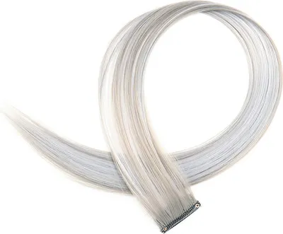 Produktbild von INF 10Pcs Clip in Haarverlängerungen Hellgrau