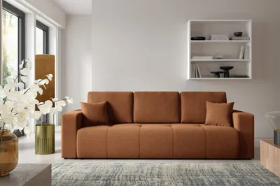 Produktbild von Intenso Schlafsofa mit Schlaffunktion, Bettkasten "WIND", Kupfer