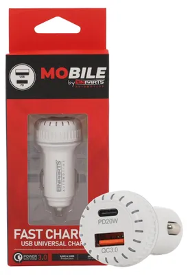 Image de Einparts Chargeur de voiture PD 20 W + QC 3.0 38 W pour GPS