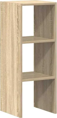 Obrázok produktu pre vidaXL Stohovateľná polica na knihy Sonoma dub 30x30x80 cm Materiál na báze dreva