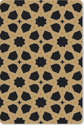 Produktbild von MuchoWow® Mauspad Mousepad Geometrisch - Muster - Arabisch 18x27 cm - Mousepads - Maus Mat - Pad - Mausunterlage