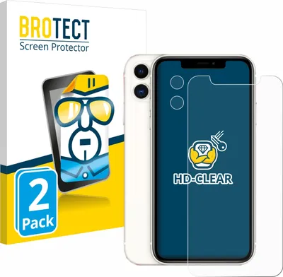 Produktbild von 2x Für Apple iPhone 11 (Display+Kamera) Schutzfolie BROTECT Displayschutz Display Schutz Folie Klar Transparent
