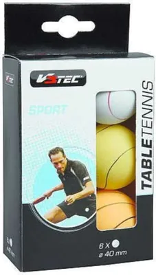 Produktbild von V3Tec Fun Tischtennisball 6er Pack VPE 12 Stück sortiert