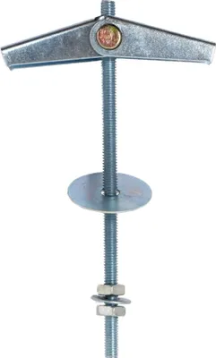 Produktbild von Federklappdübel mit Gewindestange, verzinkt | M4 x 90 mm | 50 St.