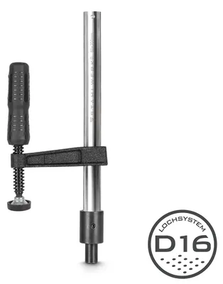Obrázek produktu pro STAHLWERK šroubová svorka pro svařovací stoly 80 x 200 mm D 16 otvorů systém F-Clamp